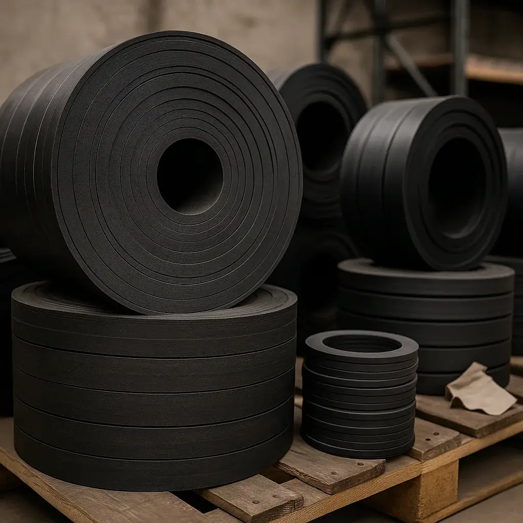 عکس گرافیکی از چندتا واشر epdm