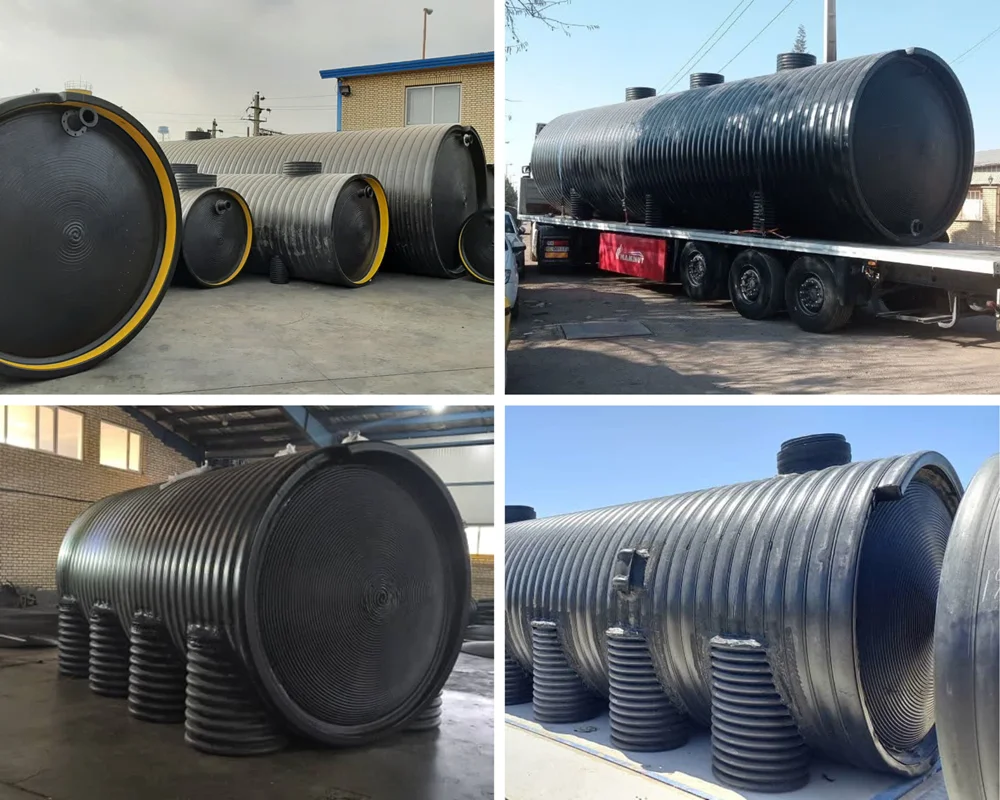 عکس کلاژ از مخازن تولید شده در شرکت